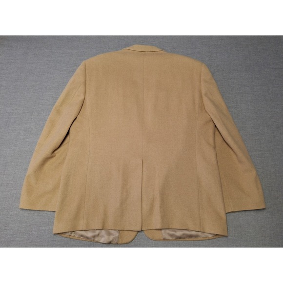 Botany 500 Camel Hair Blazer Mens 48R Long Tan 2 Button Notch Lapel USA - Picture 11 of 11